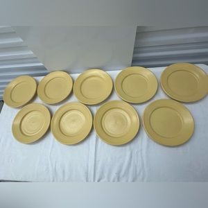 CAGLE ROAD Hand Thrown Pottery Butter Yellow Plate